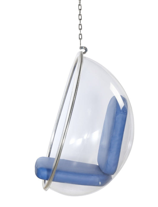 Acrylic Oval swing with cushion