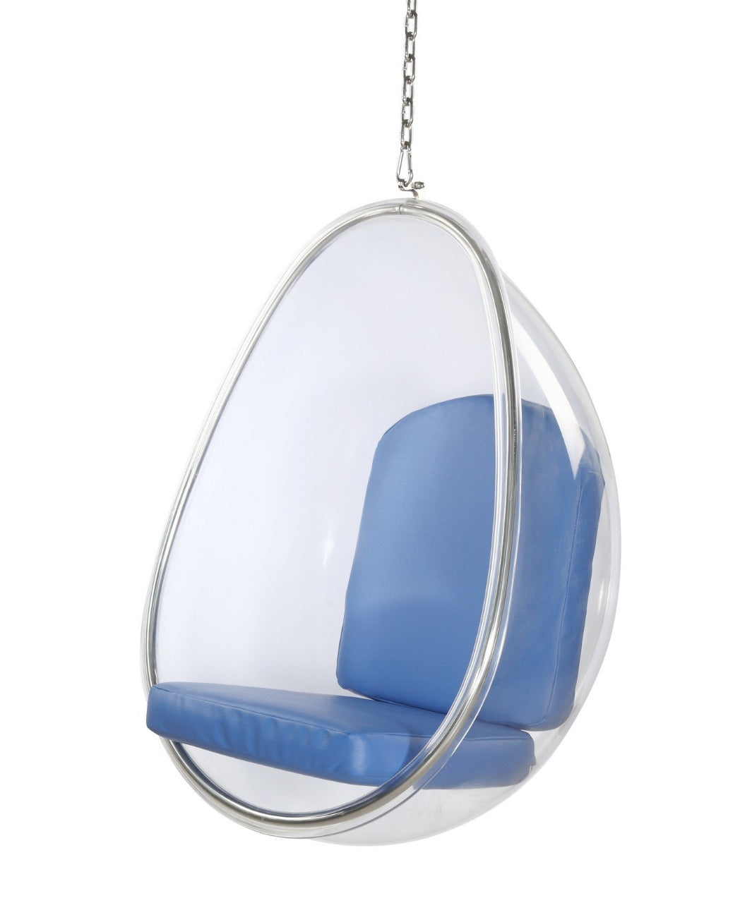 Acrylic Oval swing with cushion