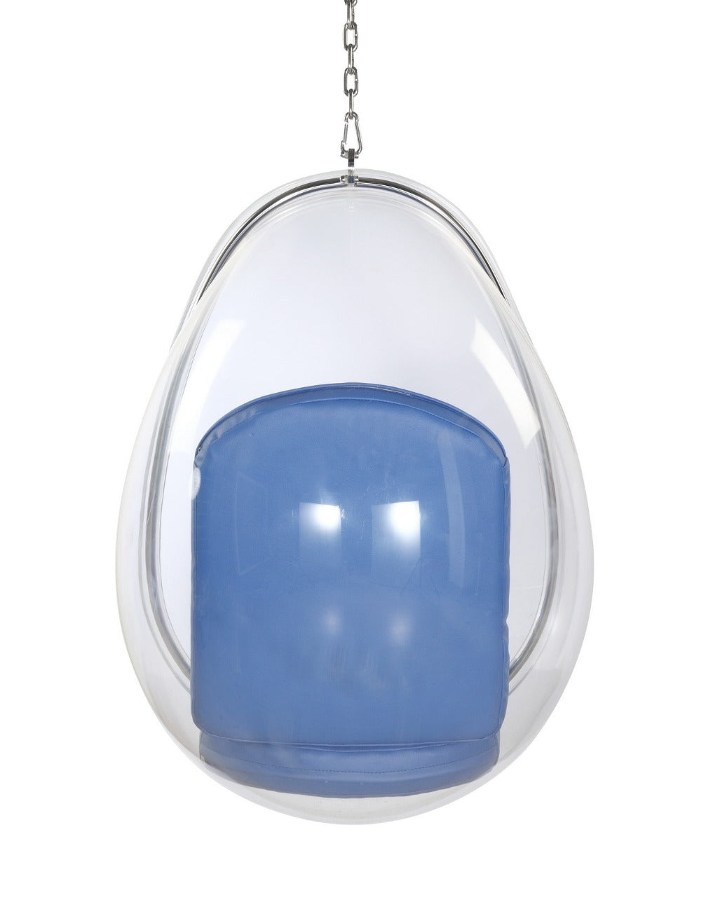 Acrylic Oval swing with cushion