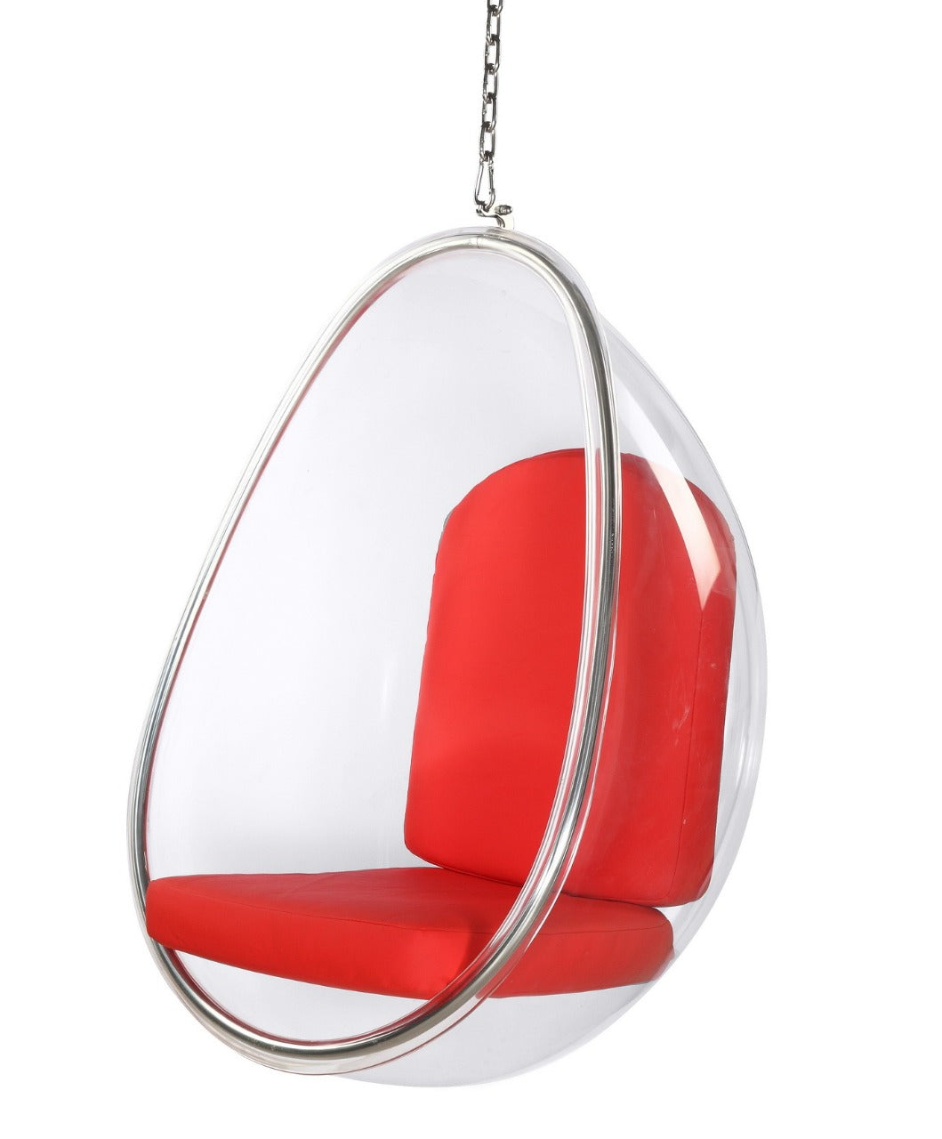 Acrylic Oval swing with cushion