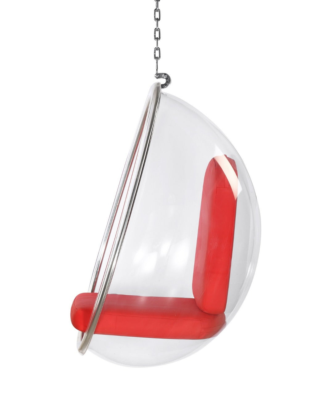 Acrylic Oval swing with cushion