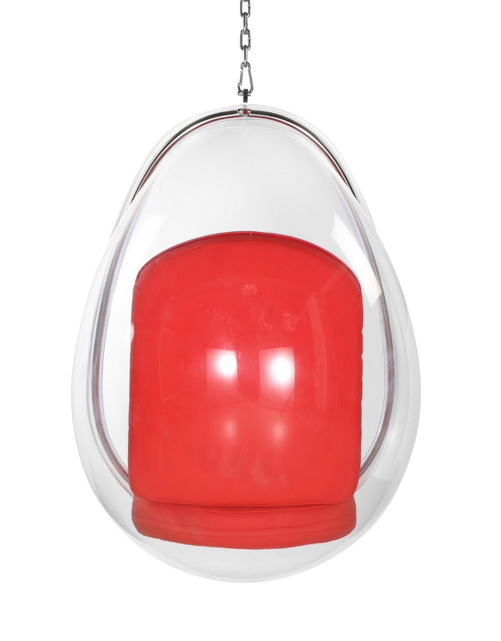 Acrylic Oval swing with cushion