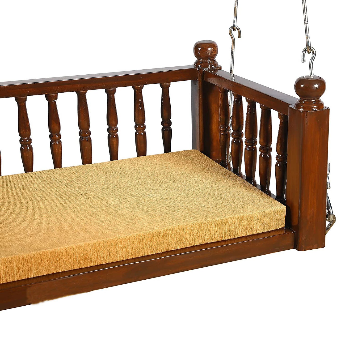 Wooden Designer Thambli 4 ft Swing with cushion and chain