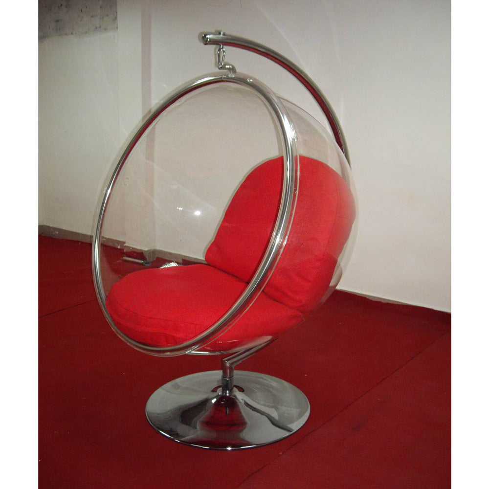 Acrylic emboss stand bubble swing with cushion