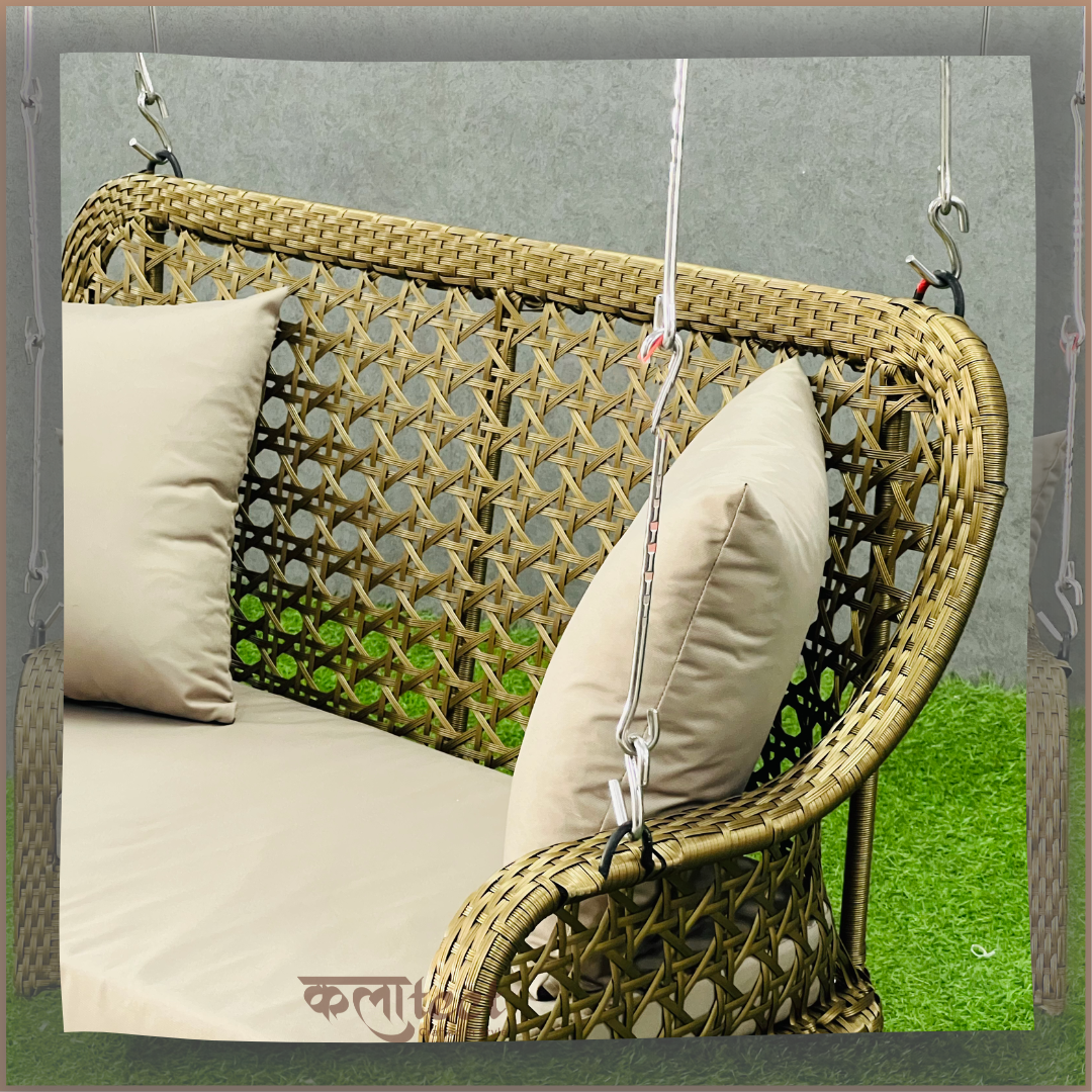 Kalaateet Two Seater Cane Swing