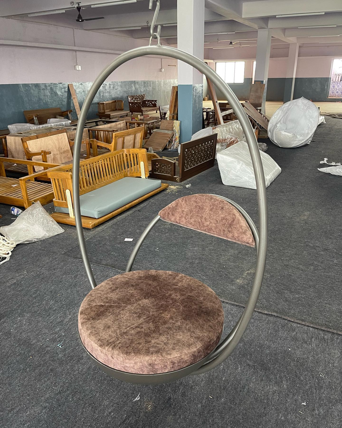 Steel Designer Single seater Round shape Swing